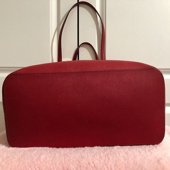 ‎Michael Kors Jet Set Medium Tote Bag Red - Picture 8 of 16